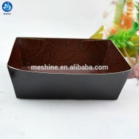 Custom printed disposable paper food tray/fast food packing box hot dog trays hot dog paper package