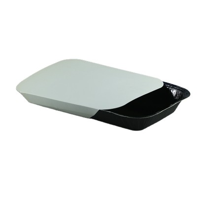 Recyclable PET coated paper food tray