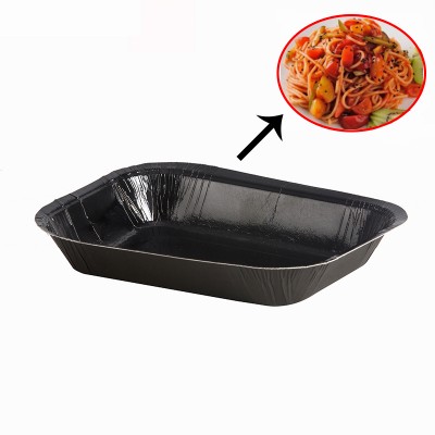 Thickened material PET coated paper food tray